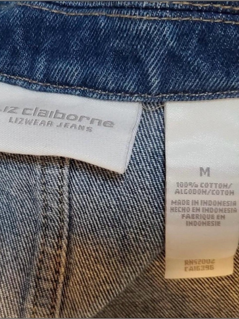 Liz Claiborne Blue Denim Blazer Jacket - Picture 6 of 6